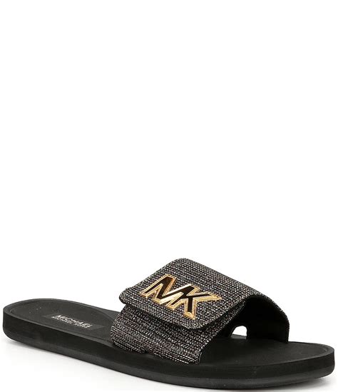 Michael Kors Logo Slide Sandals for Women for sale 